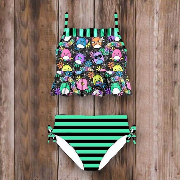 NEW SQUISHMALLOWS TWO PIECE BATHING SUIT - Picture 1 of 2